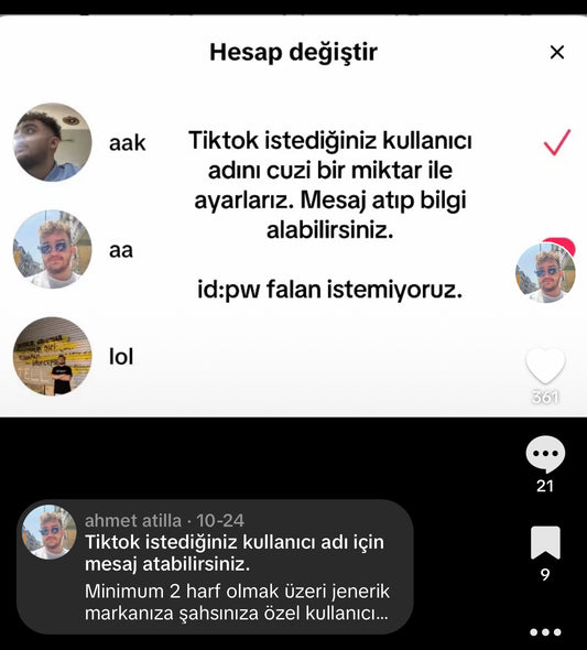 Tiktok Kullanıcı Adı Alma Methodu